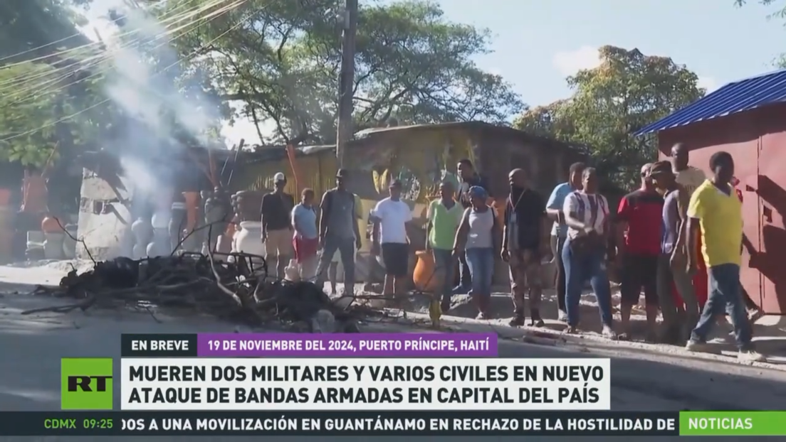 Mueren dos militares y varios civiles en nuevo ataque de bandas armadas en capital de Haití