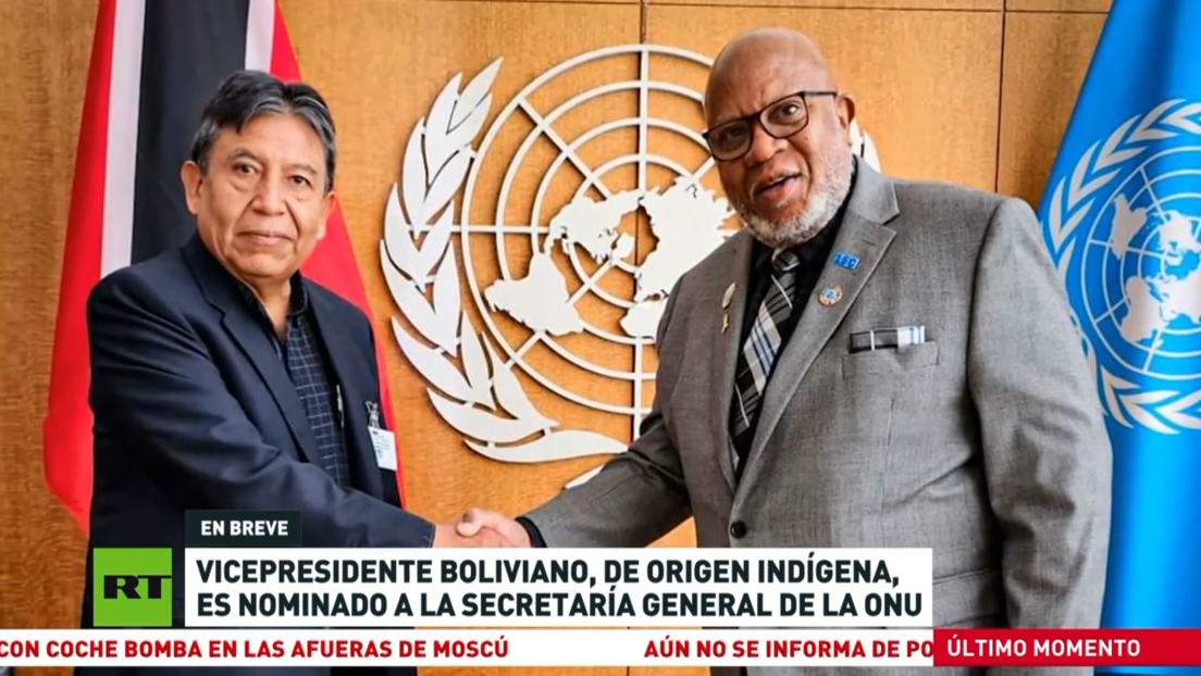 Nominan a vicepresidente de Bolivia como candidato a la secretaría general de la ONU