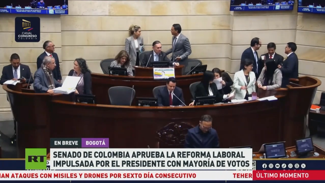 El Senado de Colombia aprueba la reforma laboral impulsada por el presidente con mayoría de votos