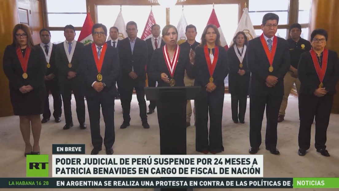 Poder Judicial de Perú suspende por 24 meses a Patricia Benavides del cargo de fiscal de la nación