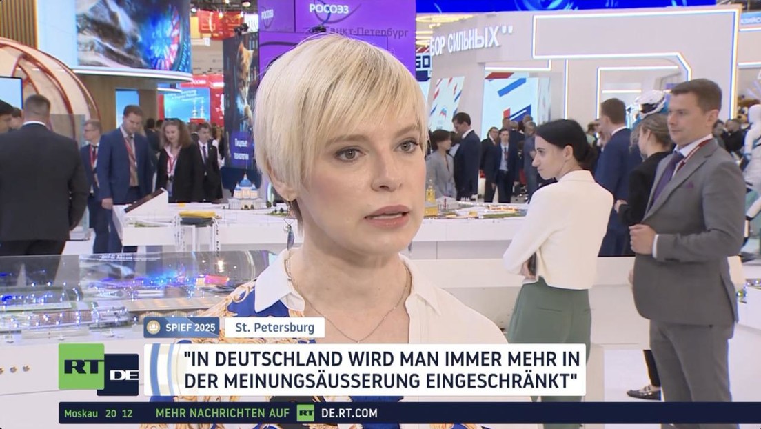 Politikerin bei SPIEF 2025: "In Deutschland wird immer mehr die Meinungsäußerung eingeschränkt"