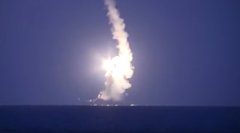 VIDEO: Russian warships strike ISIS positions in Syria
