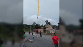 Spacecraft debris falls in populated area (VIDEO)