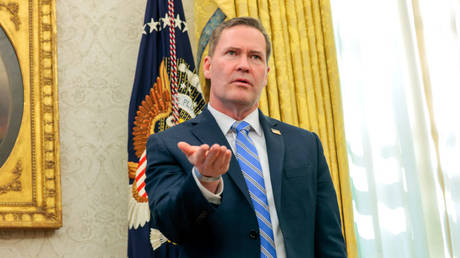 US National Security Adviser Michael Waltz at the White House, March 07, 2025, Washington, DC.