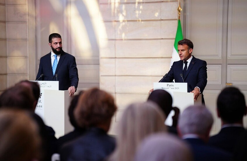 الشرع يطلق من باريس رسائل عن مستقبل سوريا بلا غرف مغلقة وإسرائيل وعن بلد يرسم موقعه على الخارطة