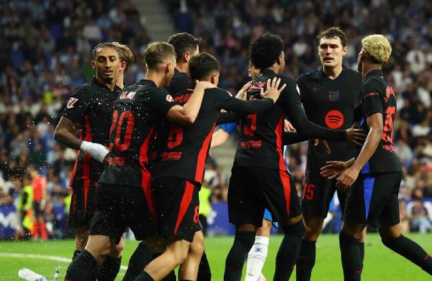 نجوم برشلونة يحتفلون بلقب الدوري الإسباني بالمستشفى (فيديو)