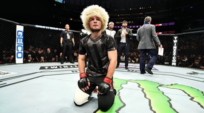 Чемпион UFC в лёгком весе Хабиб Нурмагомедов